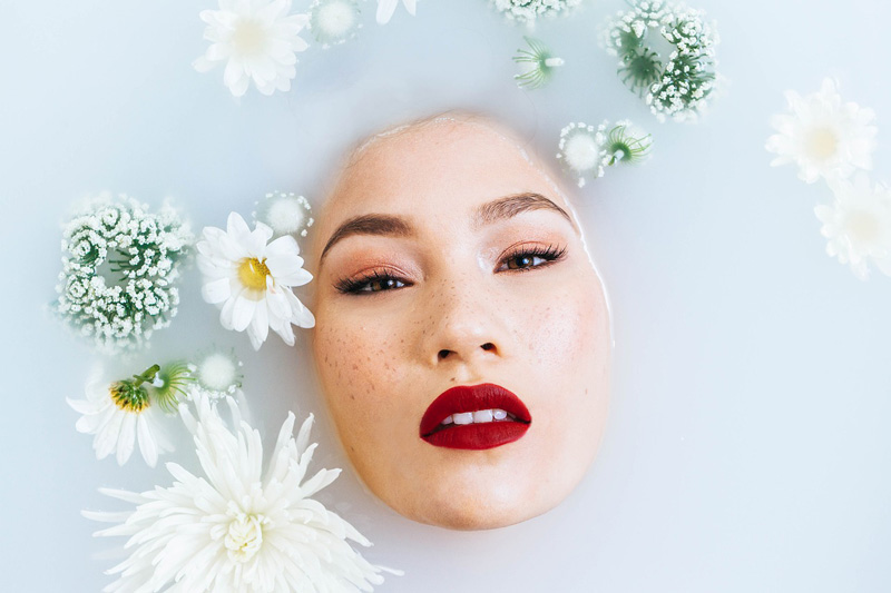 Soin de beauté saine pour le visage