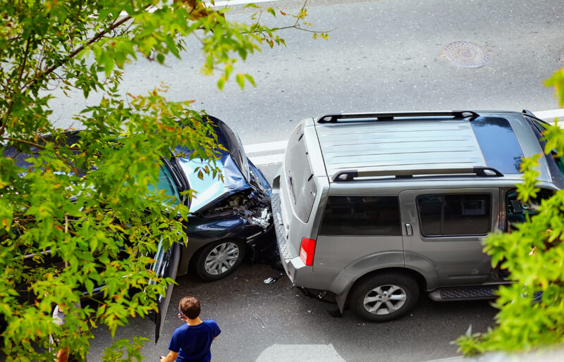 cas d'accident de voiture