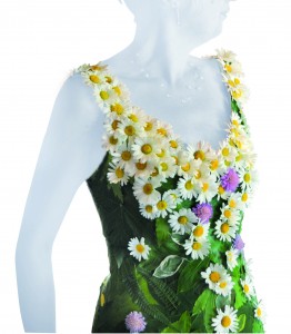 Robe en fleurs pour mariage bio