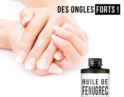 huile de fenugrec et ongles forts