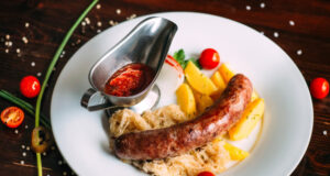 cuisson pour la saucisse de choux d'Arconsat