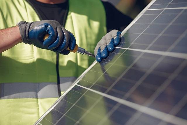 installation d'une ombrière photovoltaïque