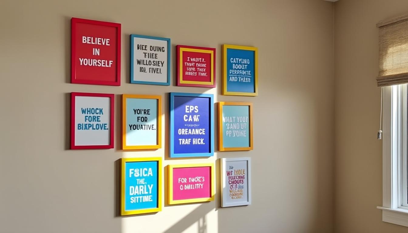 découvrez 10 idées originales pour intégrer des phrases positives imprimées dans votre décoration intérieure et insuffler chaque jour une ambiance inspirante chez vous.