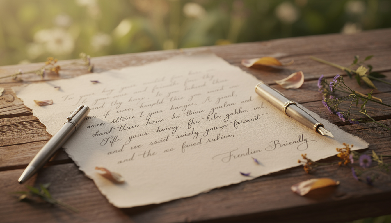 découvrez comment écrire des lettres sincères à votre meilleur ami pour exprimer vos sentiments profonds et renforcer votre amitié.