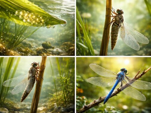 découvrez le cycle de vie captivant du bleu libellule, de la ponte de l'œuf à l'émergence de l'adulte, et explorez chaque étape de sa transformation unique.
