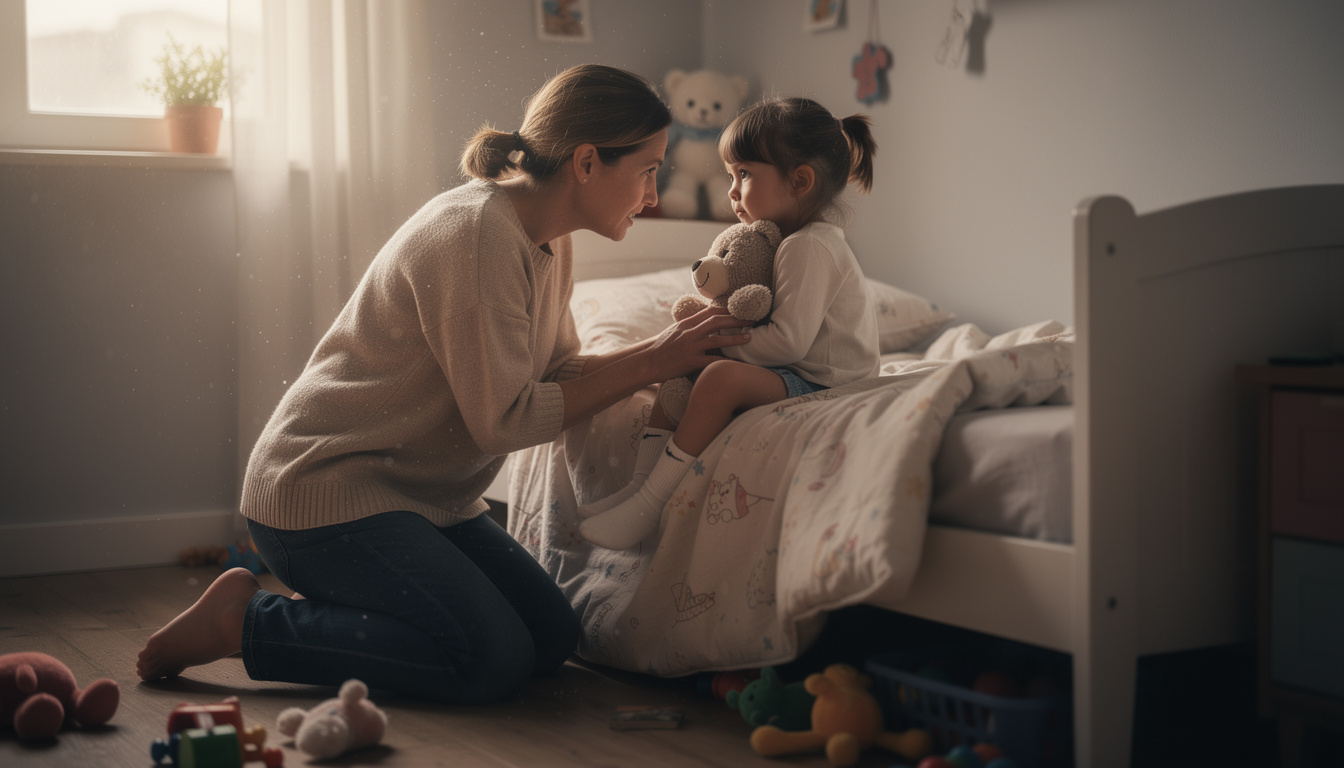 découvrez comment comprendre et apaiser l'angoisse de séparation au coucher chez les enfants de 3 ans avec des conseils pratiques pour les parents.