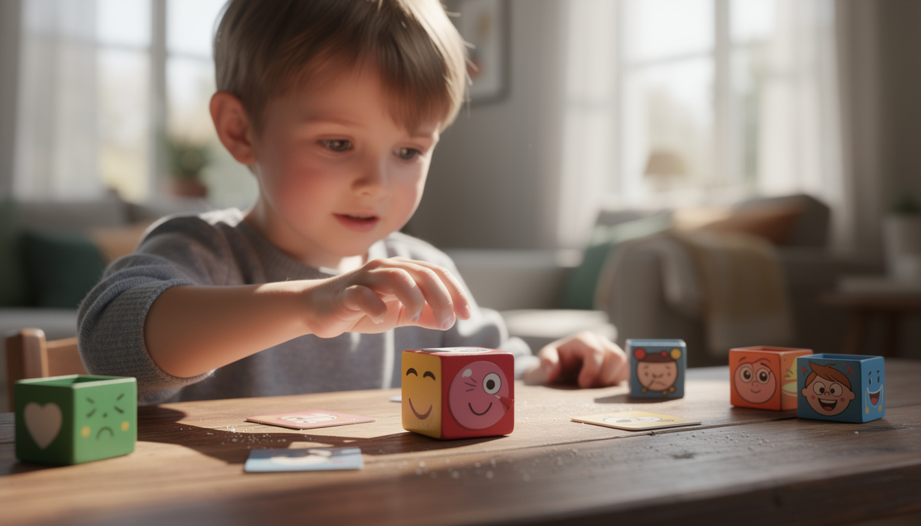 découvrez comment utiliser le dé des émotions pour aider les enfants à identifier et exprimer leurs sentiments de manière ludique et bienveillante.