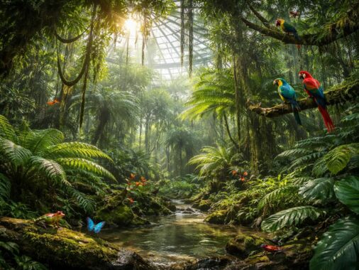 explorez la serre des forêts tropicales humides et découvrez ses efforts pour protéger et préserver la richesse de la biodiversité naturelle.