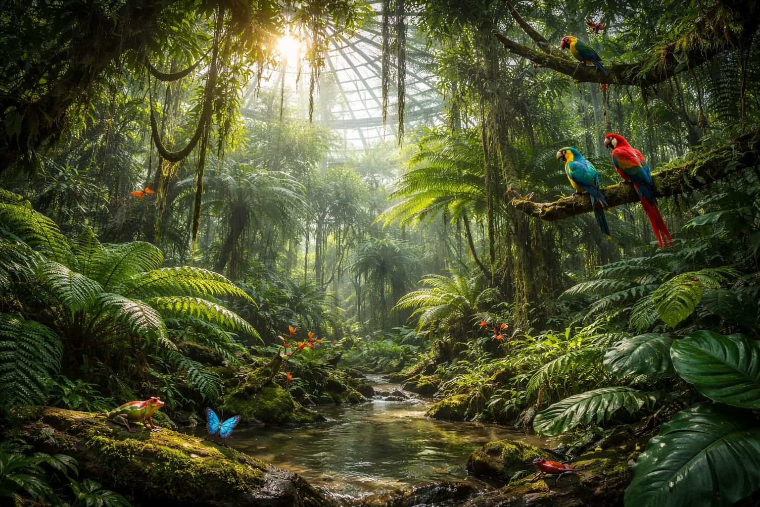 explorez la serre des forêts tropicales humides et découvrez ses efforts pour protéger et préserver la richesse de la biodiversité naturelle.