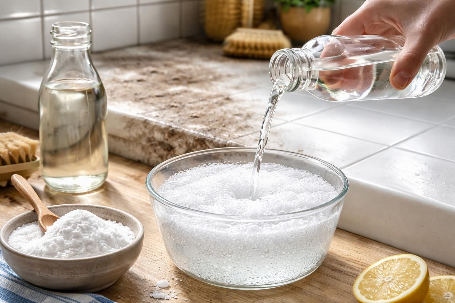découvrez comment utiliser le vinaigre et le bicarbonate de soude, une solution anti mousse naturelle et efficace, pour un nettoyage écologique et performant de votre maison.