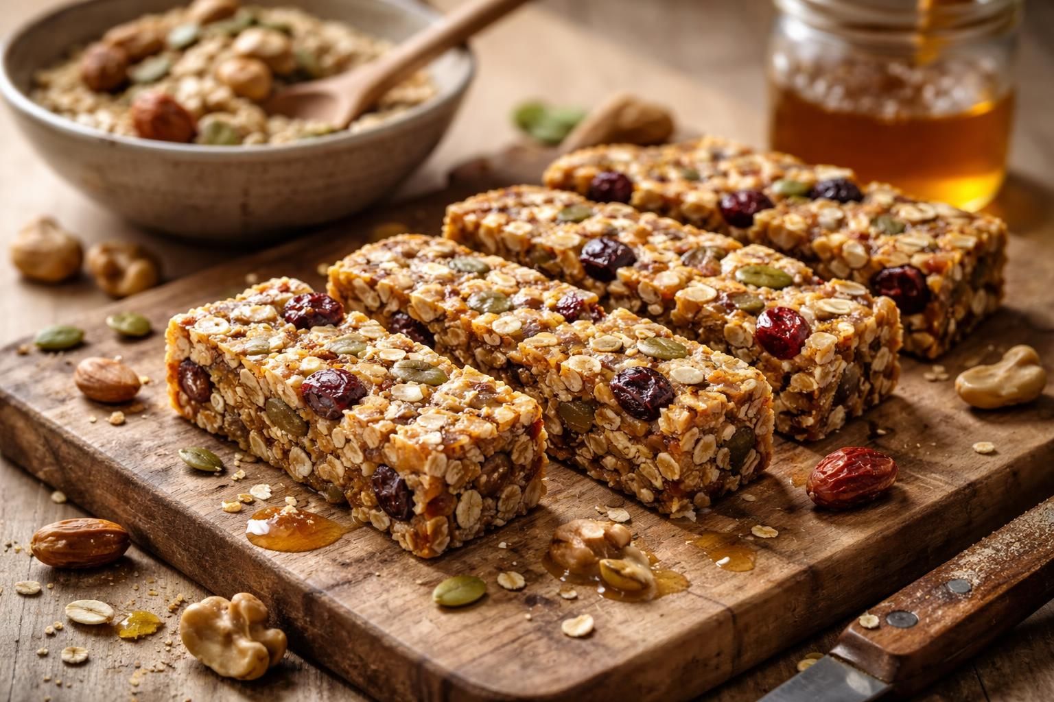 apprenez à préparer une barre protéinée maison délicieuse et énergisante pour booster votre vitalité tout au long de la journée.