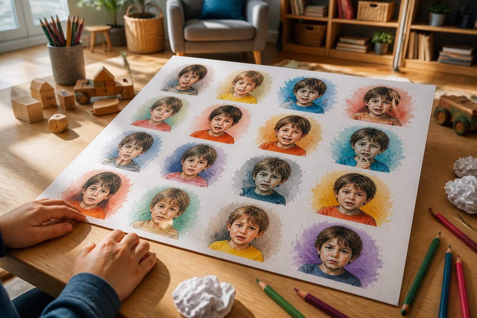 découvrez notre tableau des émotions à imprimer, un outil pratique pour aider vos enfants à exprimer leurs sentiments et améliorer la communication familiale.